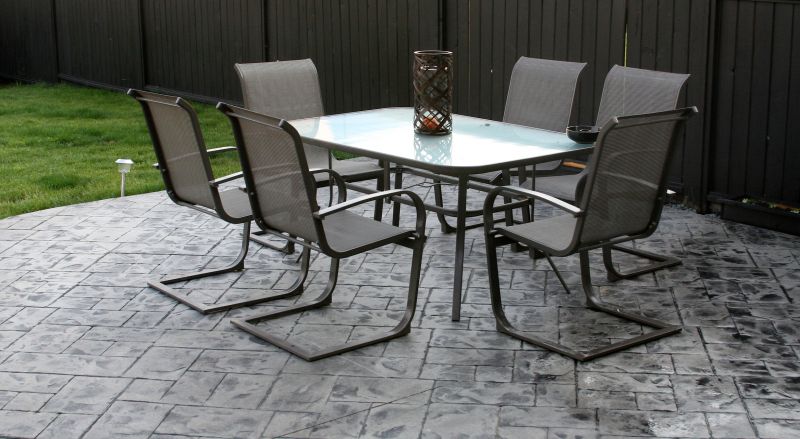 Elegant Patios with Stamped Concrete
