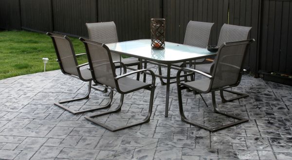 Backyard Concrete Stamping in Colorado Springs